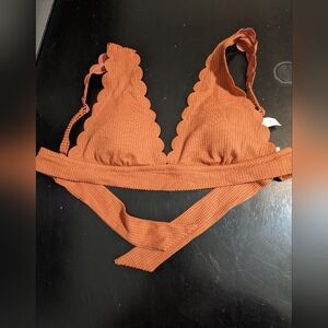 Aerie Waffle Fabric Triangle Bikini Top